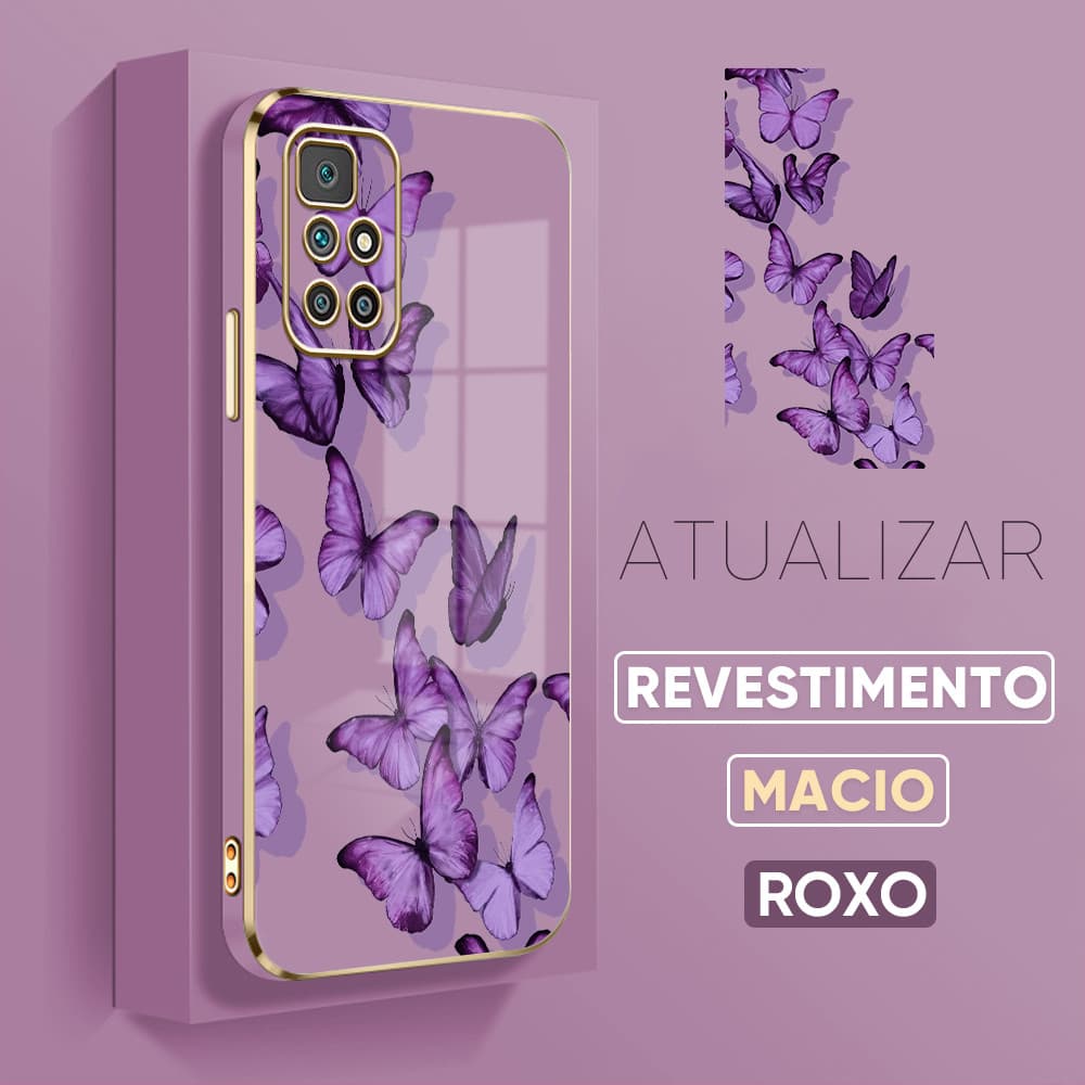Capinha Para Xiaomi Redmi 10 Capa Borboleta Bonita De Celular 2048
