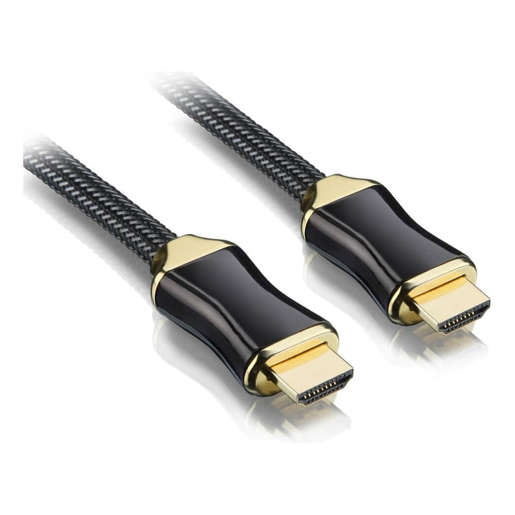 Cabo Hdmi 2 Metros Para Tv Ps4 Xbox Home Theater Computador Banhado a Ouro HDMI00120 Brasforma