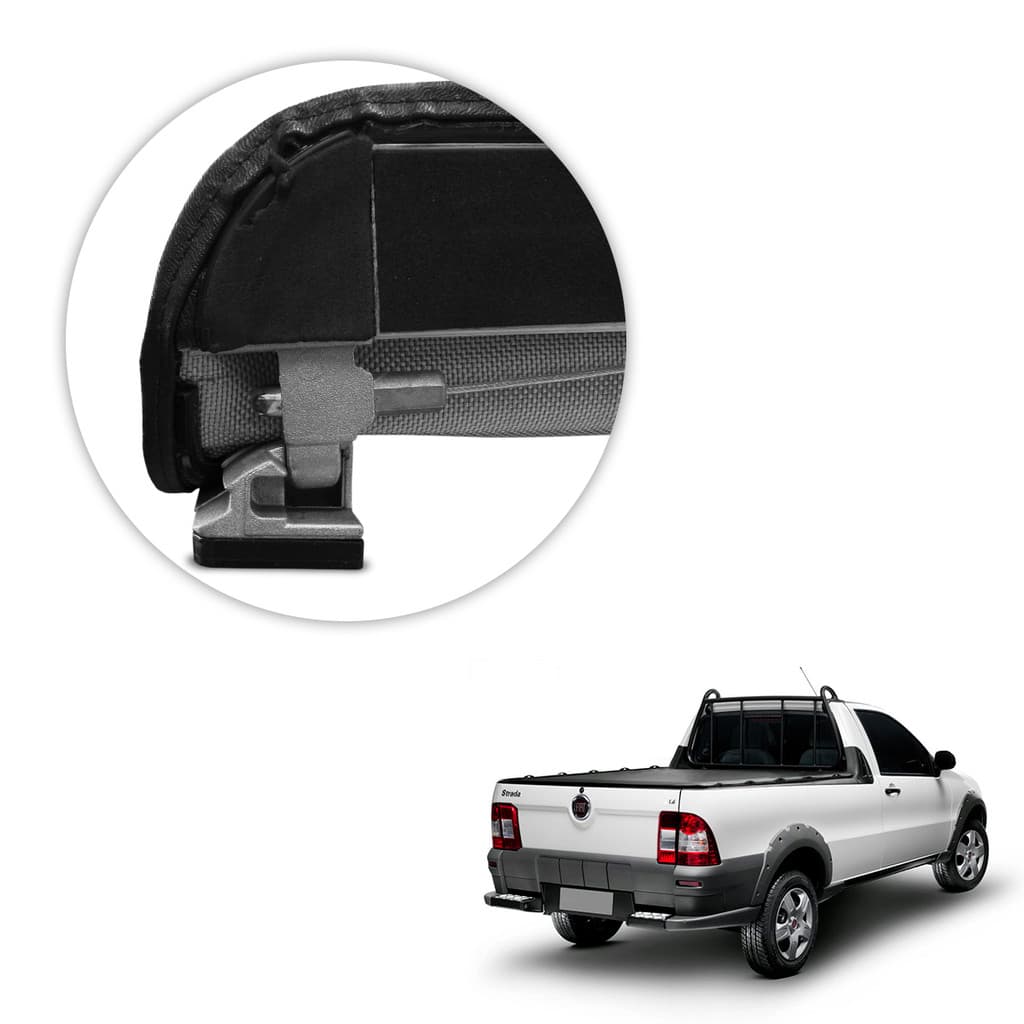 Capota Maritima Strada CS 1998 a 2013 Com Grade Gancho Sem Estepe Aluminio Slim Eco