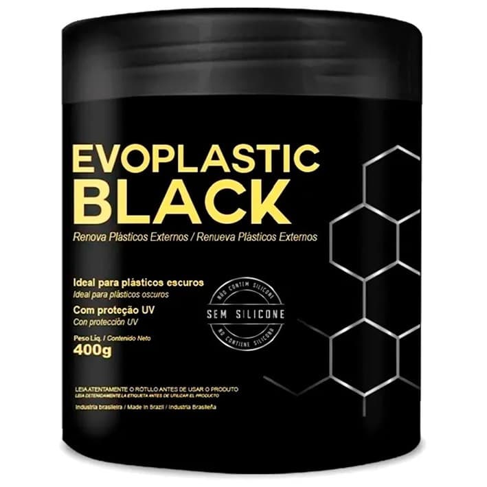 Renova Plásticos Externos Automotivo GM Tracker Spin S10 Evoplastic Black 400g