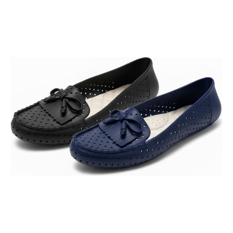 Kit 2 Sapatilhas Mocassim várias cores Preto, Nude e Azul