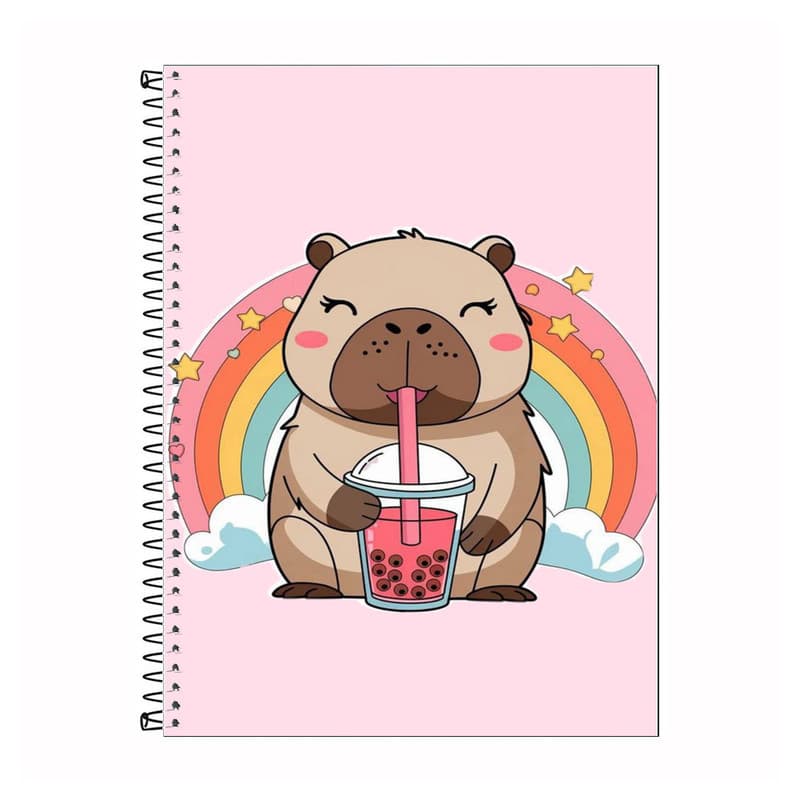 Caderno Capivara Escolar 1, 10 ou 20 MatériasCapa Dura
