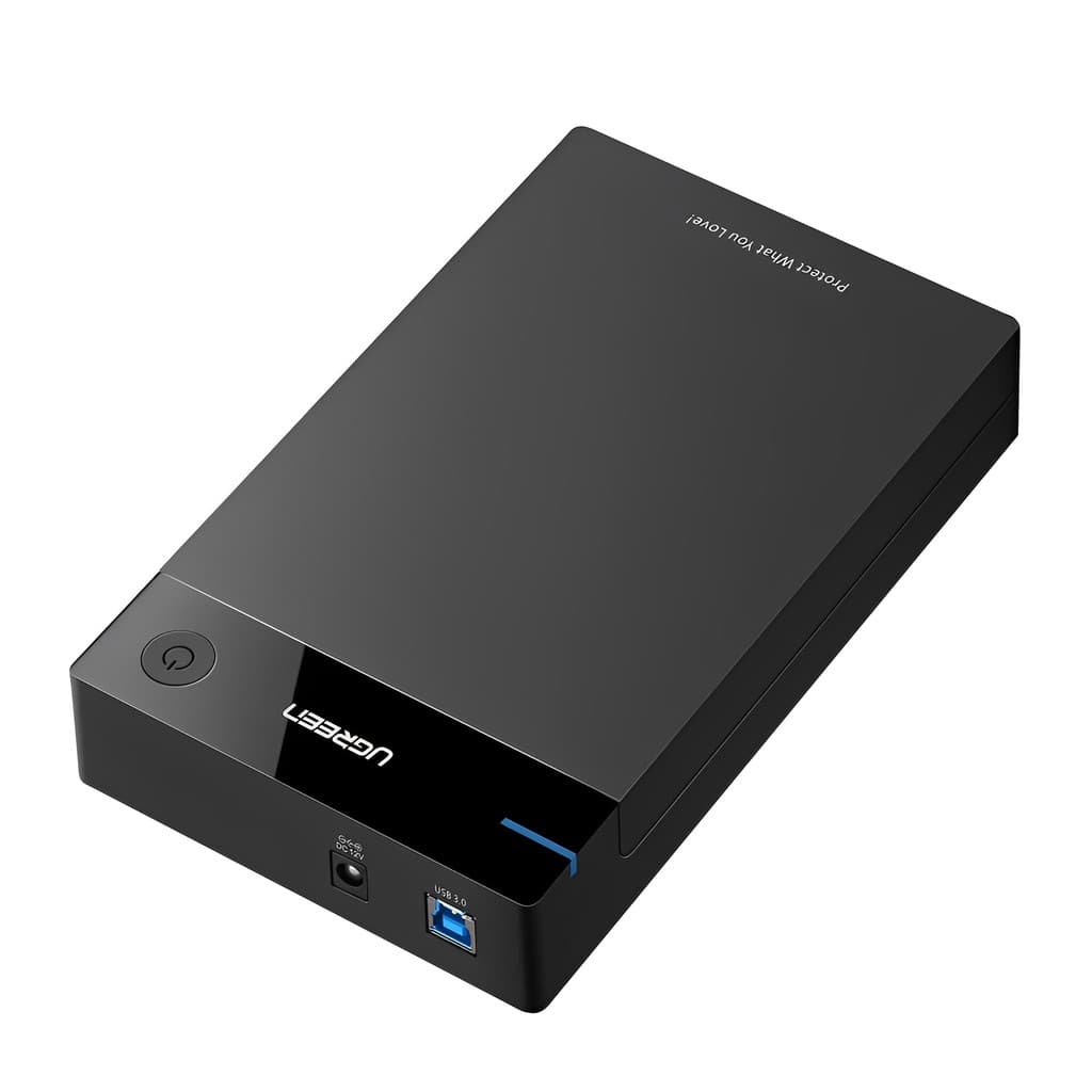 Case Externa Usb 3.0 Ugreen p Hdd Sata 3.5 pol 5Gbps Preta