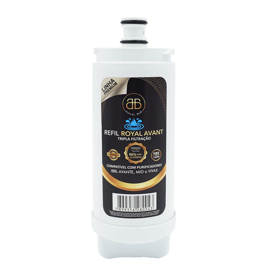 Refil Compatível Purificador IBBL AVANTE MIO VIVAX Vela com Tripla Filtração