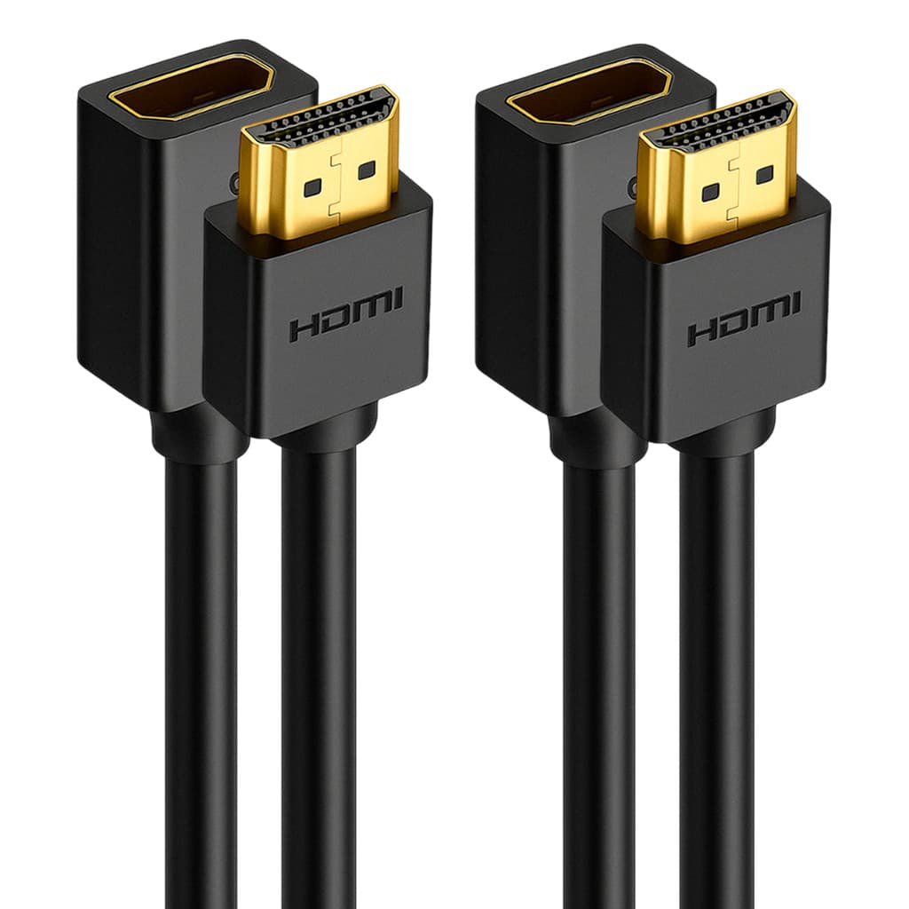 Cabo Extensor Hdmi Ugreen Macho para Fêmea 4k/60Hz 1 Metro 2 Unidades