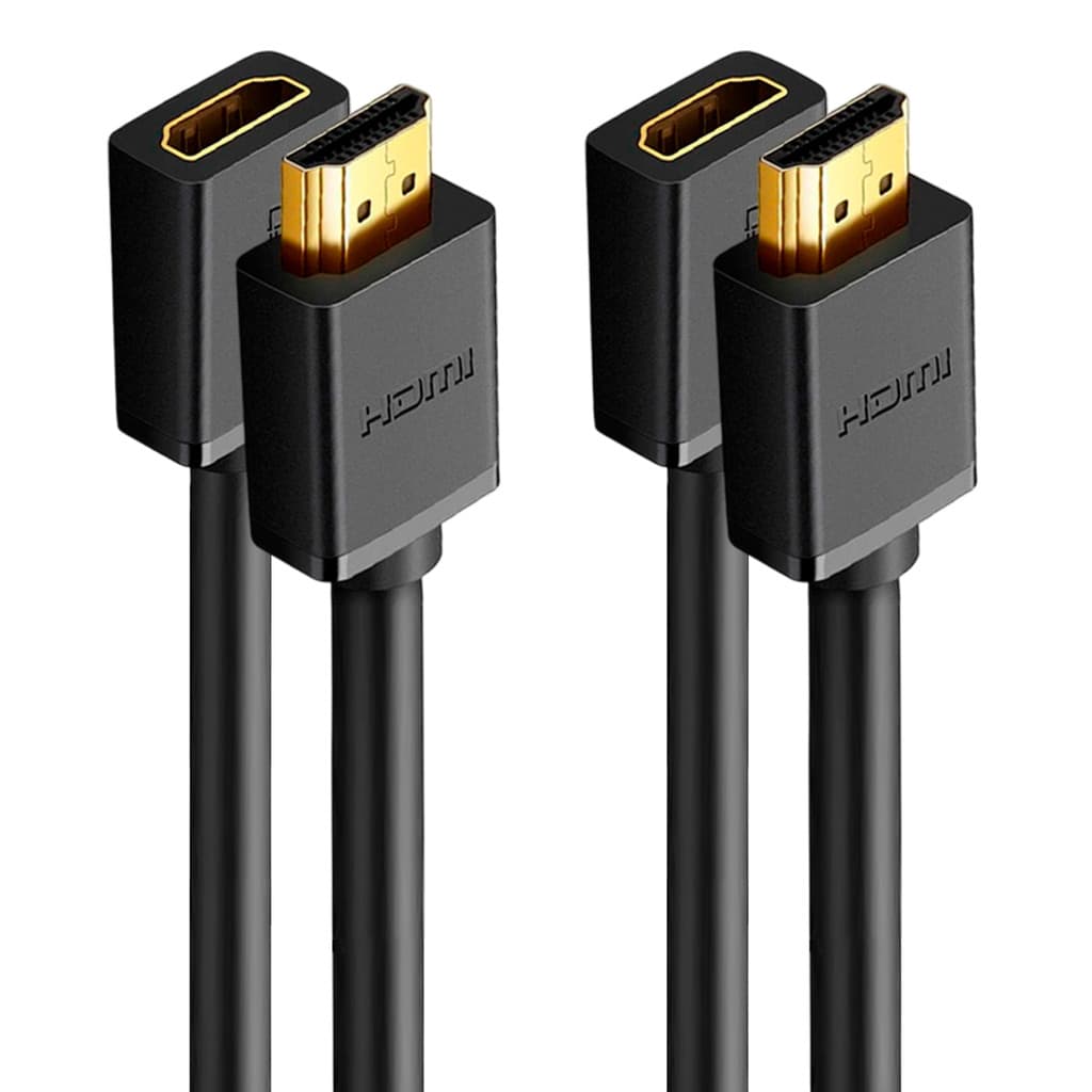 Cabo Extensor de Vídeo Ugreen Hdmi Macho/Fêmea 0.5M Preto 2 Unidades