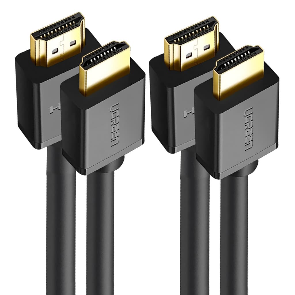 Cabo Hdmi 2.0 Ugreen Macho Resolução até 4k/60Hz 2M Preto 2 Unidades