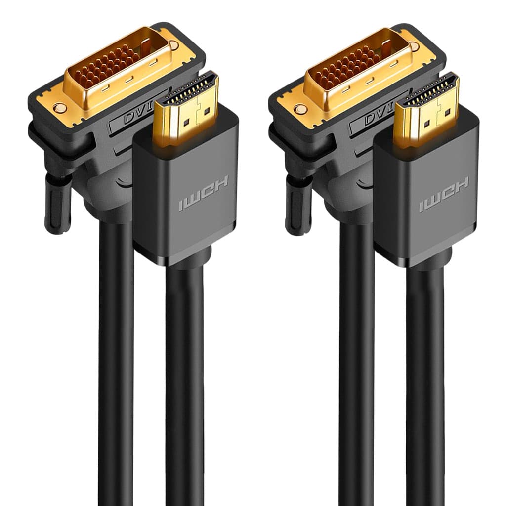 Cabo Hdmi 2.0 para Dvi Ugreen Macho Resolução 1080p 1 Metro 2 Unidades