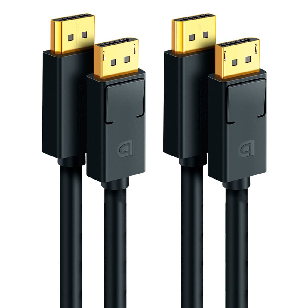 Cabo Vídeo Displayport Ugreen 4k-60Hz Macho 1.5M Preto 2 Unidades