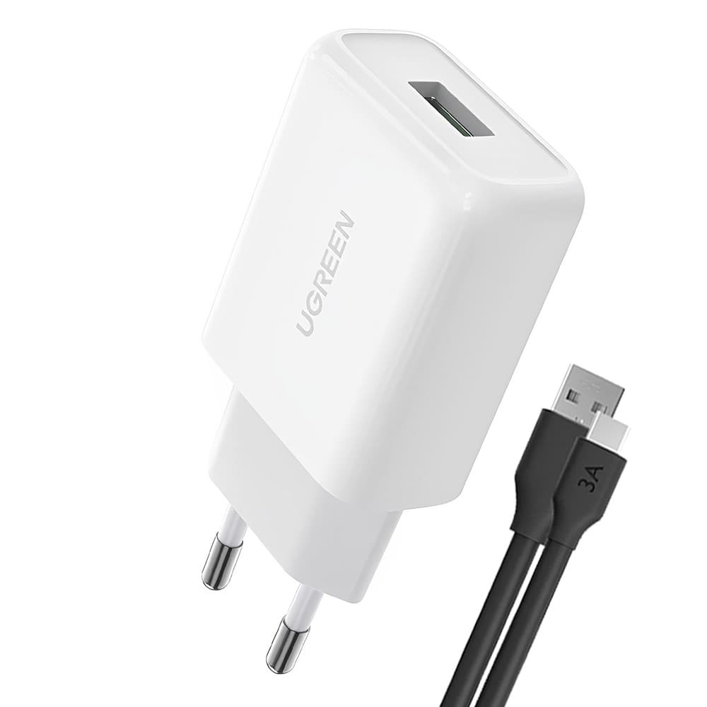 Carregador Ugreen Porta Usb A Turbo Qc 3.0 Max. 18W  +Cabo (K-5582-5887)