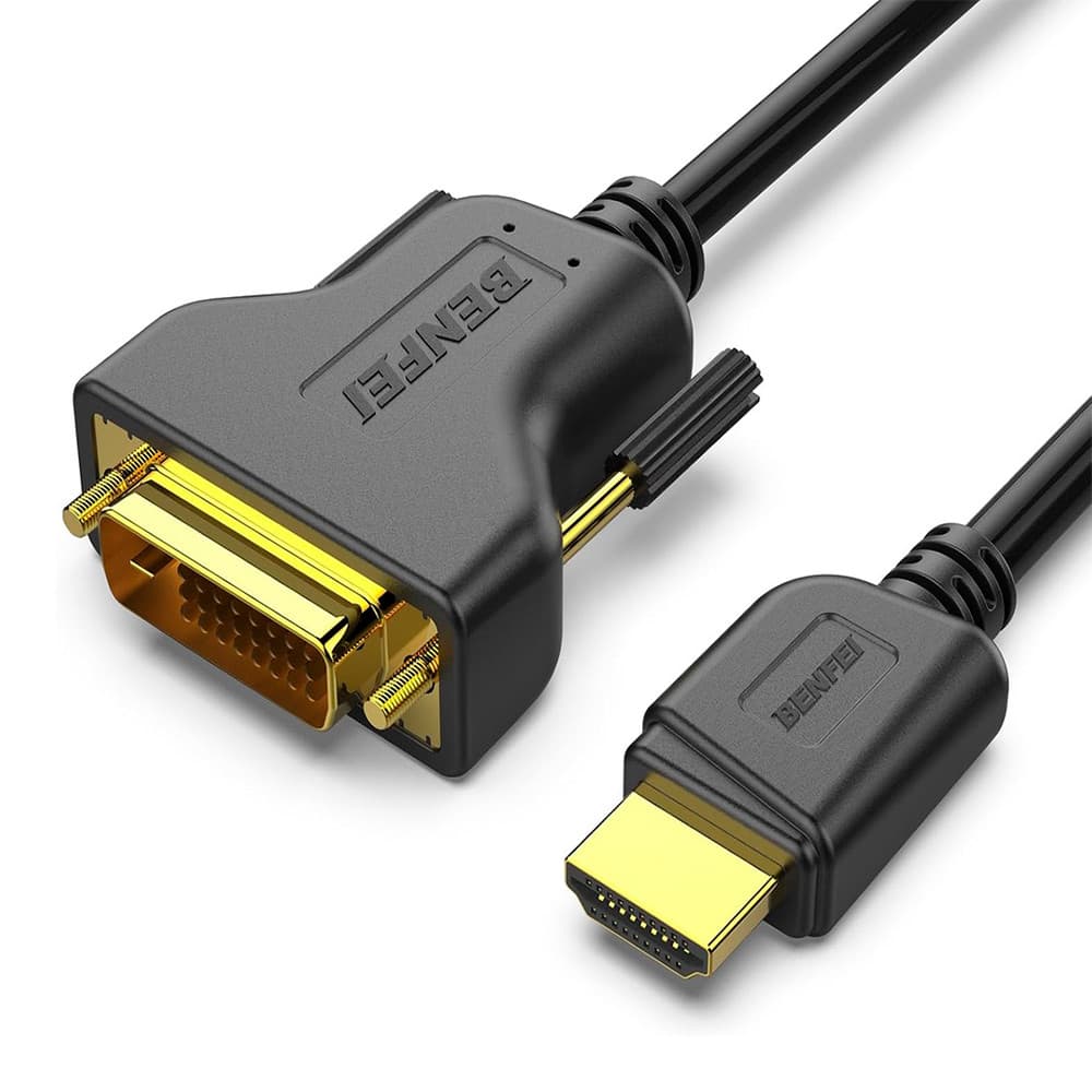 Benfei Cabo de Vídeo HDMI p/DVI 0,9m Bidirecional 1080p