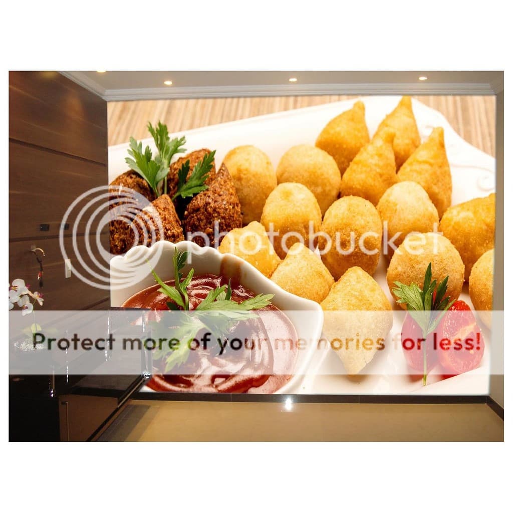 Adesivo de Parede Alimento Comida Salgados 3D m² AL59