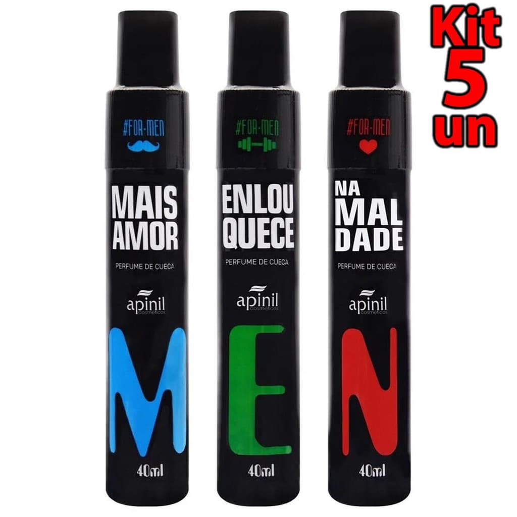 Perfume Masculino Sensual de Cueca 40ml Apinil Fragrância Atraente Longa Duração