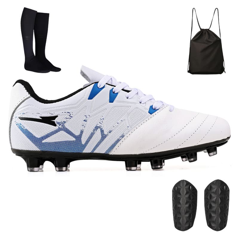Kit para Futebol de Campo com Chuteira Masculina + Mochila + Meião e Caneleira