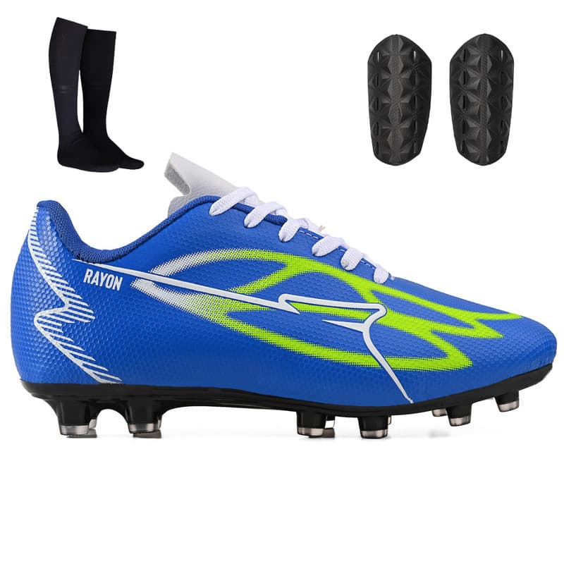 Kit de Chuteira Profissional Masculina para Futebol de Campo + Meião e Caneleira Adulta