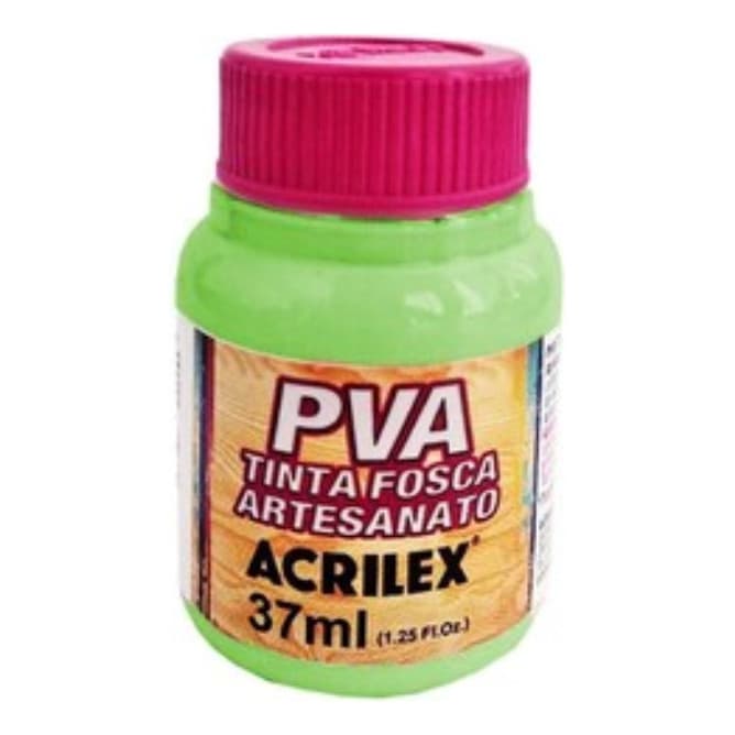 Tinta PVA Acrilex VERDE FOLHA 510 37ML Com 12 Unidade
