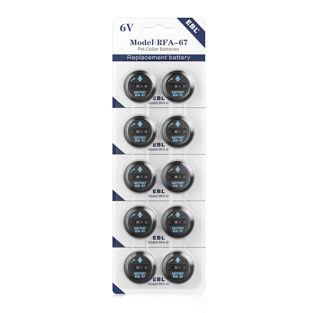 Kit Bateria 6V EBL RFA-67 para Coleira Pet 10 Unidades