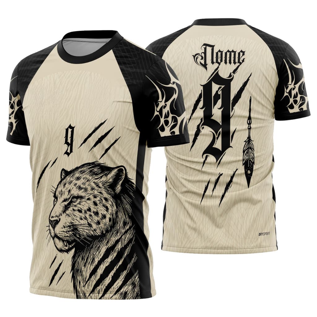 Camisa interclasse tigre dente de sabre personalizavel modelo 753