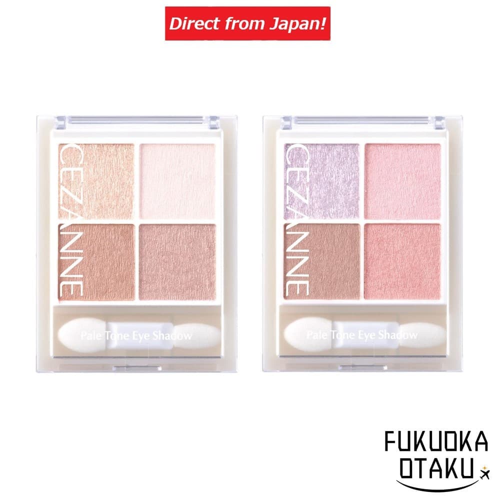 CEZANNE Sombra em Tons Suaves 01 Cotton Beige / 02 Cherie Pink Paleta de Olhos【Direto do Japão】