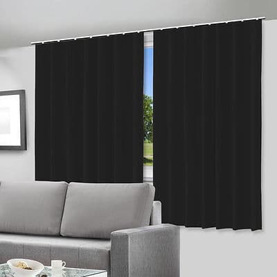 Cortina Blackout Para Trilho Comum Corta Luz PVC Blecaute Sala Quarto Escritório