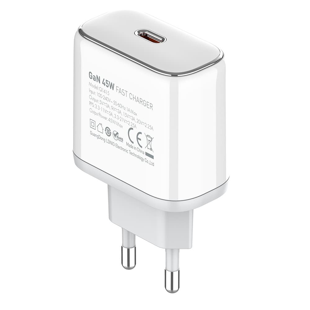 Carregador Usb-C Ldnio Q1415 PD45W Laptop Celular Turbo