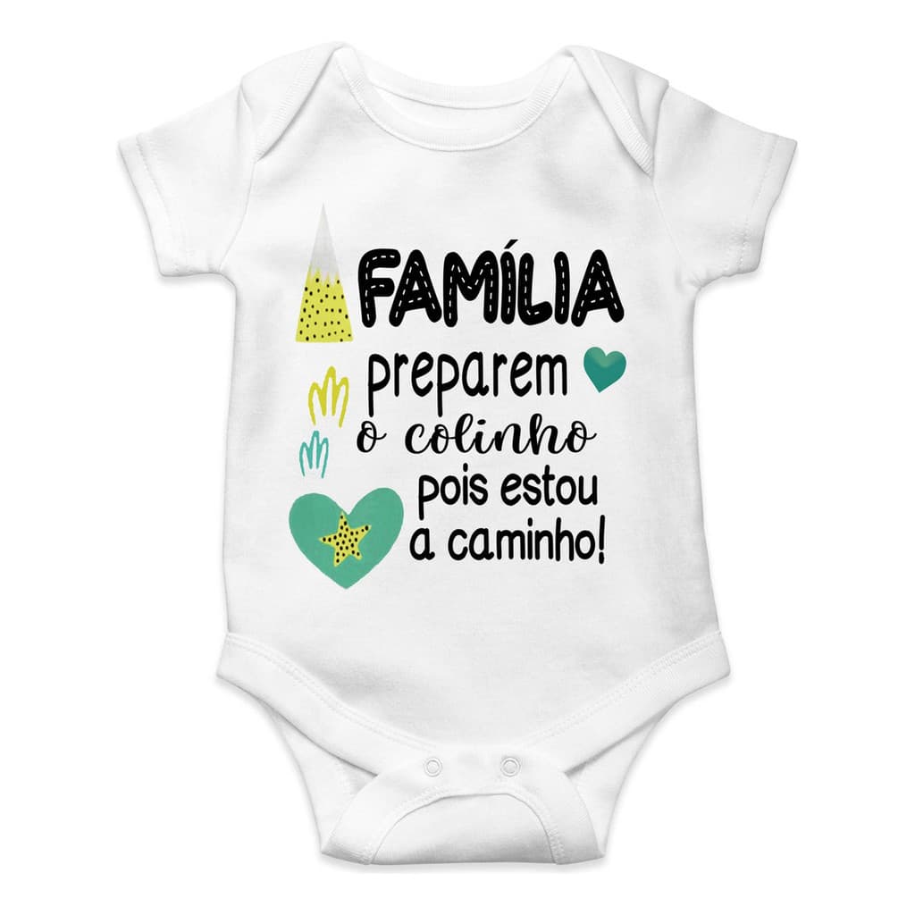 Body Bebe Infantil Família Preparem O Colinho Estou Chegando