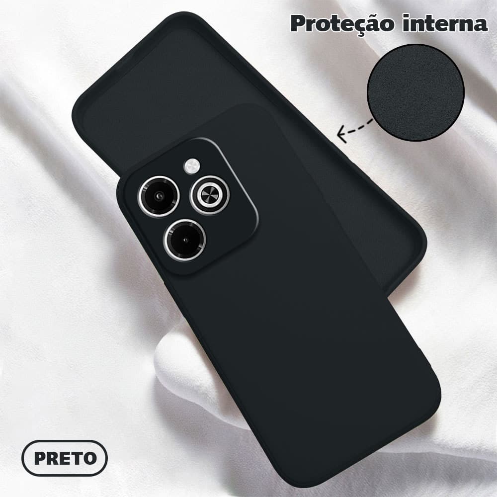 Capinha Capas Silicone Aveludada Para Infinix Smart 8 Pro HD Plus Hot 40i Macia Capa De Celular Proteção Case YT 0000