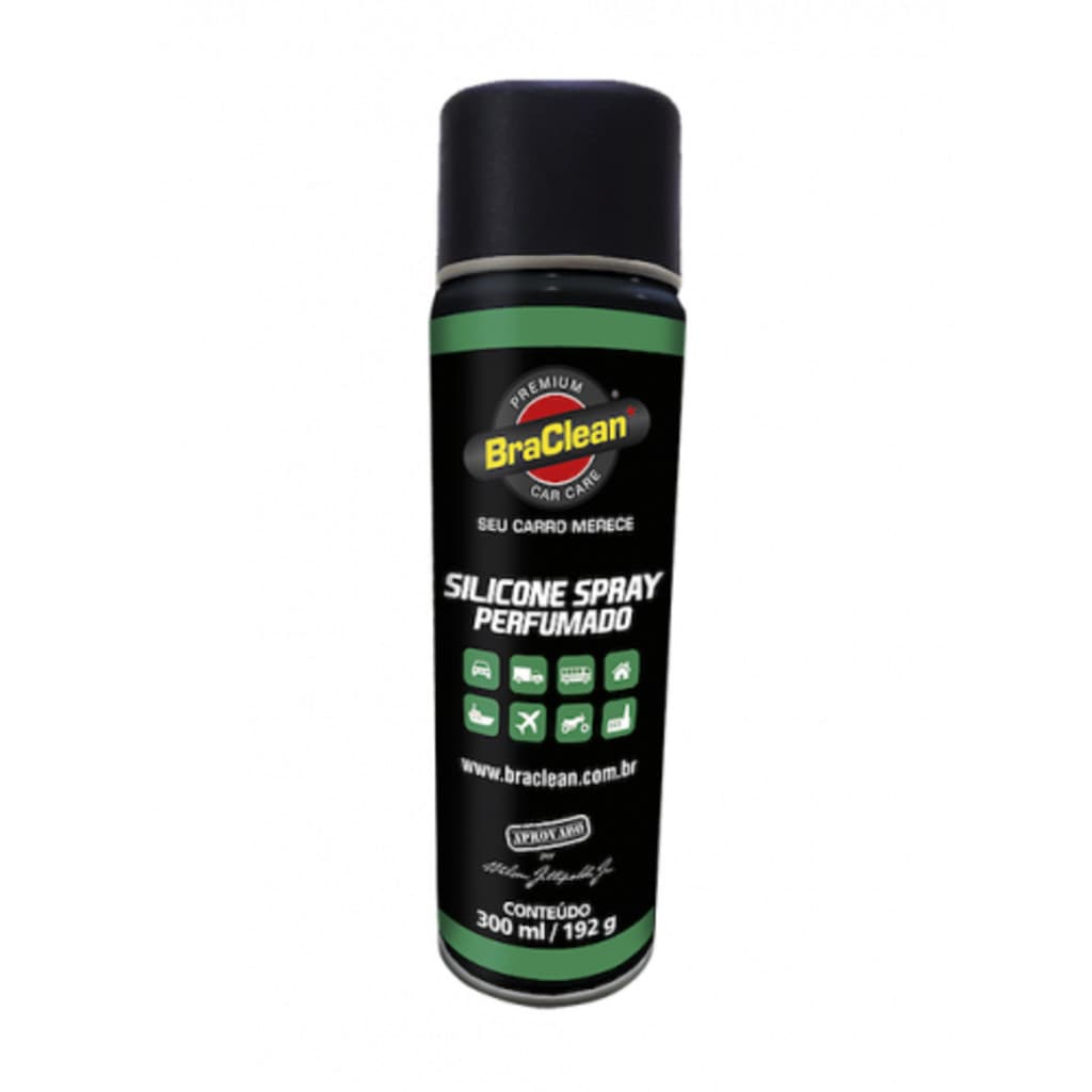 Melhor Silicone Spray 300ml lubrificação leve e proteção de borrachas e plásticos BraClean
