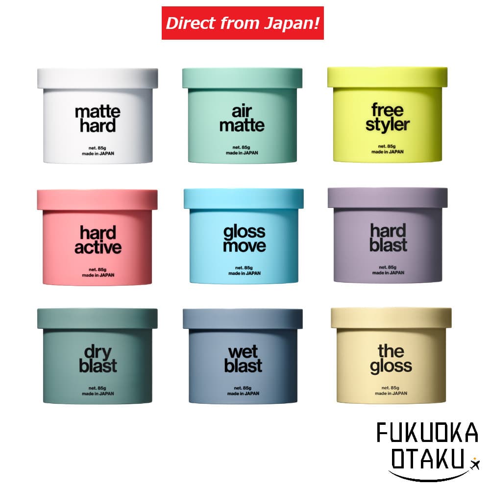 LIPPS Pomada Hair Wax  9 Tipos Cera Modeladora Capilar 【Direto do Japão】