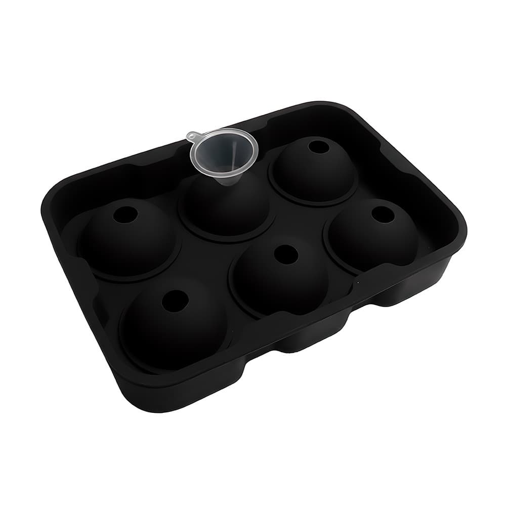Life Forma Gelo Silicone 6 Cavidades Cubos Grandes Preta