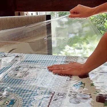 Protetor de Mesa  E Toalha Plástico 100% PVC Transparante Três Tamanhos