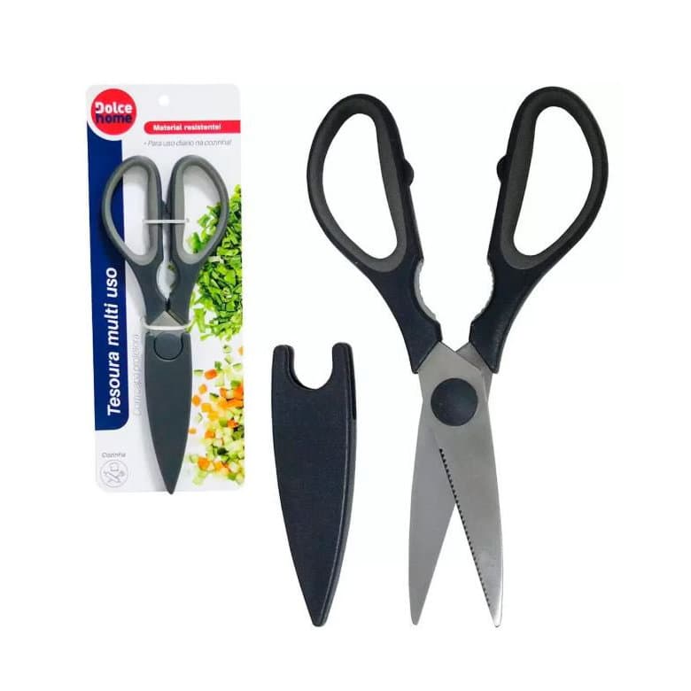 Tesoura Multiuso Para Corte Cozinha Proteção Gourmet