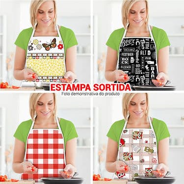 Avental Termico Sortido Diversas Estampas Cozinha