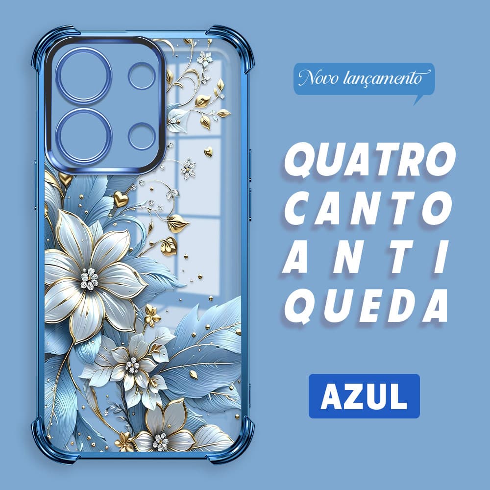 Capa Para Xiaomi Redmi Note 13 4G Capinha Anti Choque Case Transparente 0506 FS