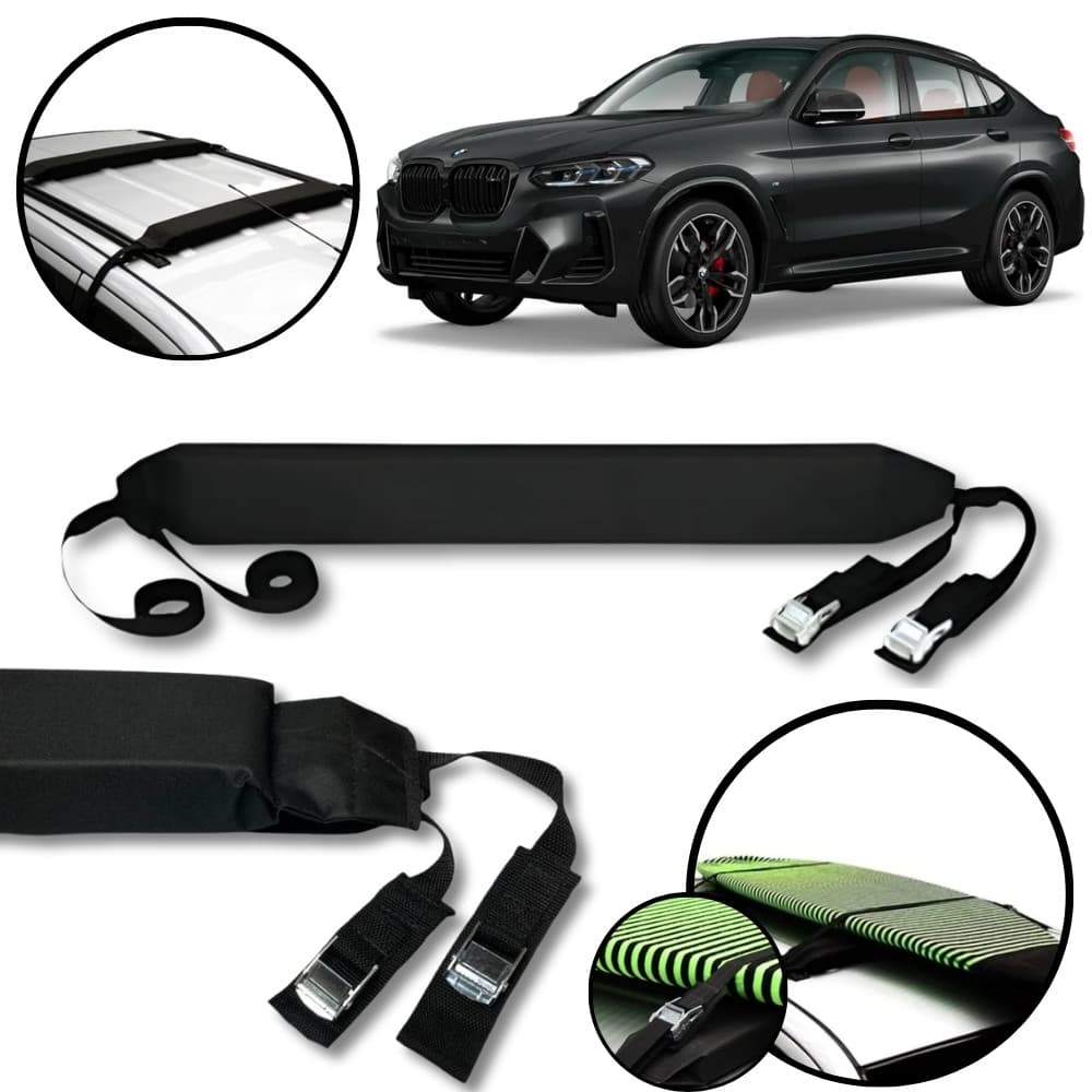 Rack Teto Prancha Surf Carro Com Cinta BMW X4