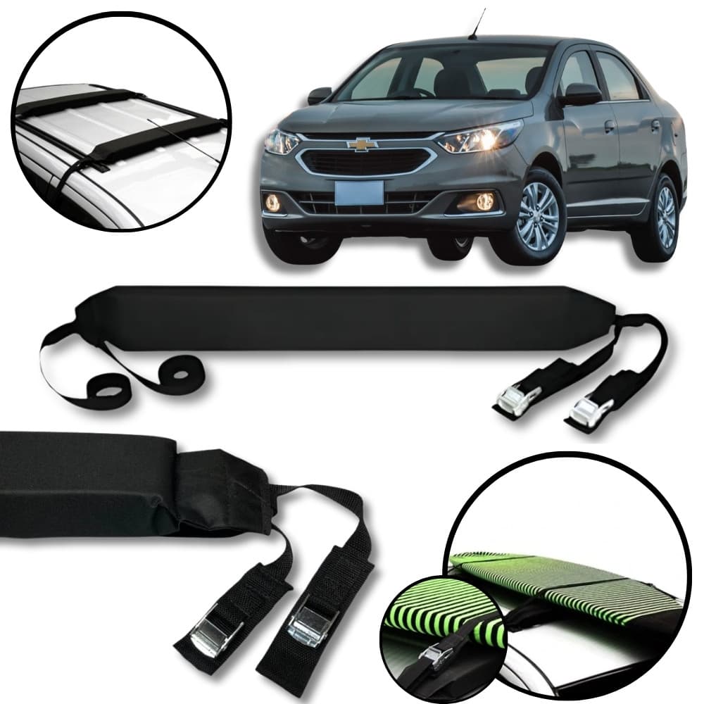 Rack Teto Prancha Surf Carro Com Cinta Chevrolet Cobalt
