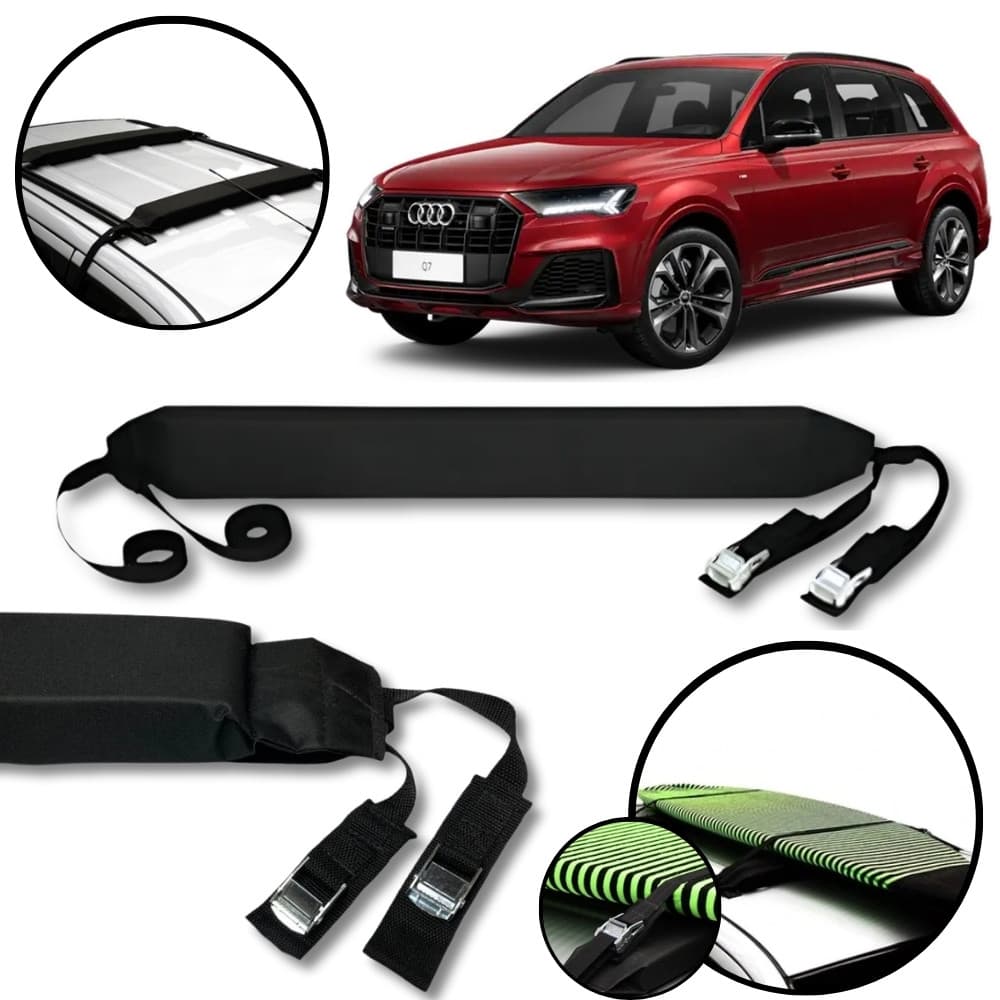 Rack Teto Prancha Surf Carro Com Cinta Audi Q7