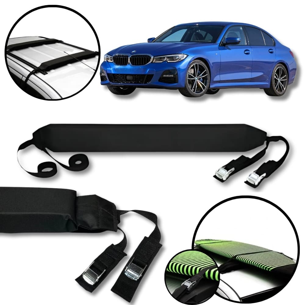 Rack Teto Prancha Surf Carro Com Cinta BMW 320i