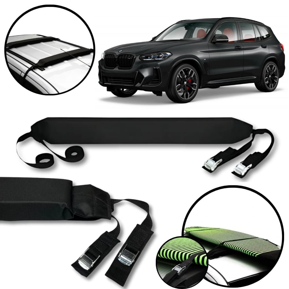 Rack Teto Prancha Surf Carro Com Cinta BMW X3
