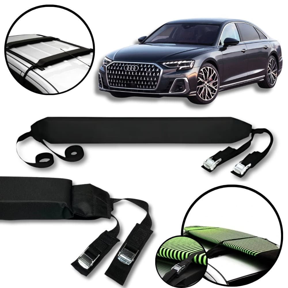 Rack Teto Prancha Surf Carro Com Cinta Audi A8