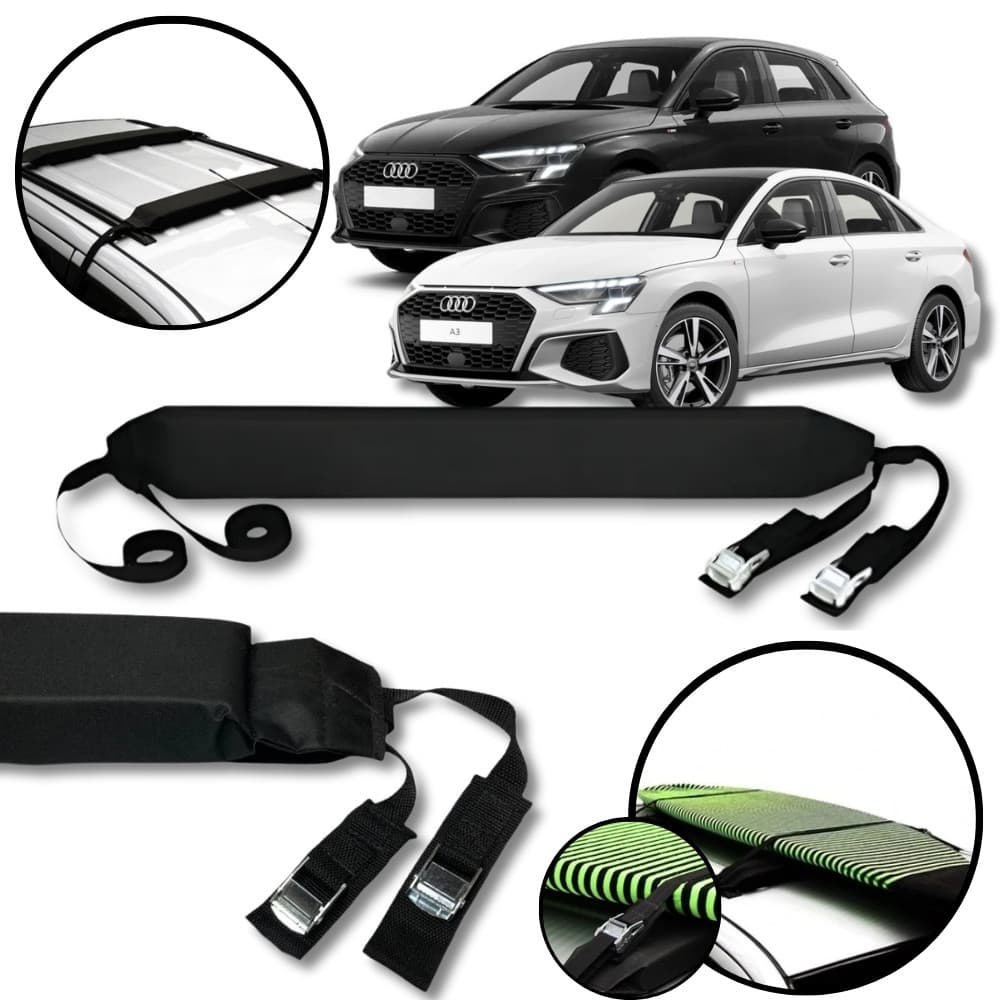 Rack Teto Prancha Surf Carro Com Cinta Audi a3 sedan hatch
