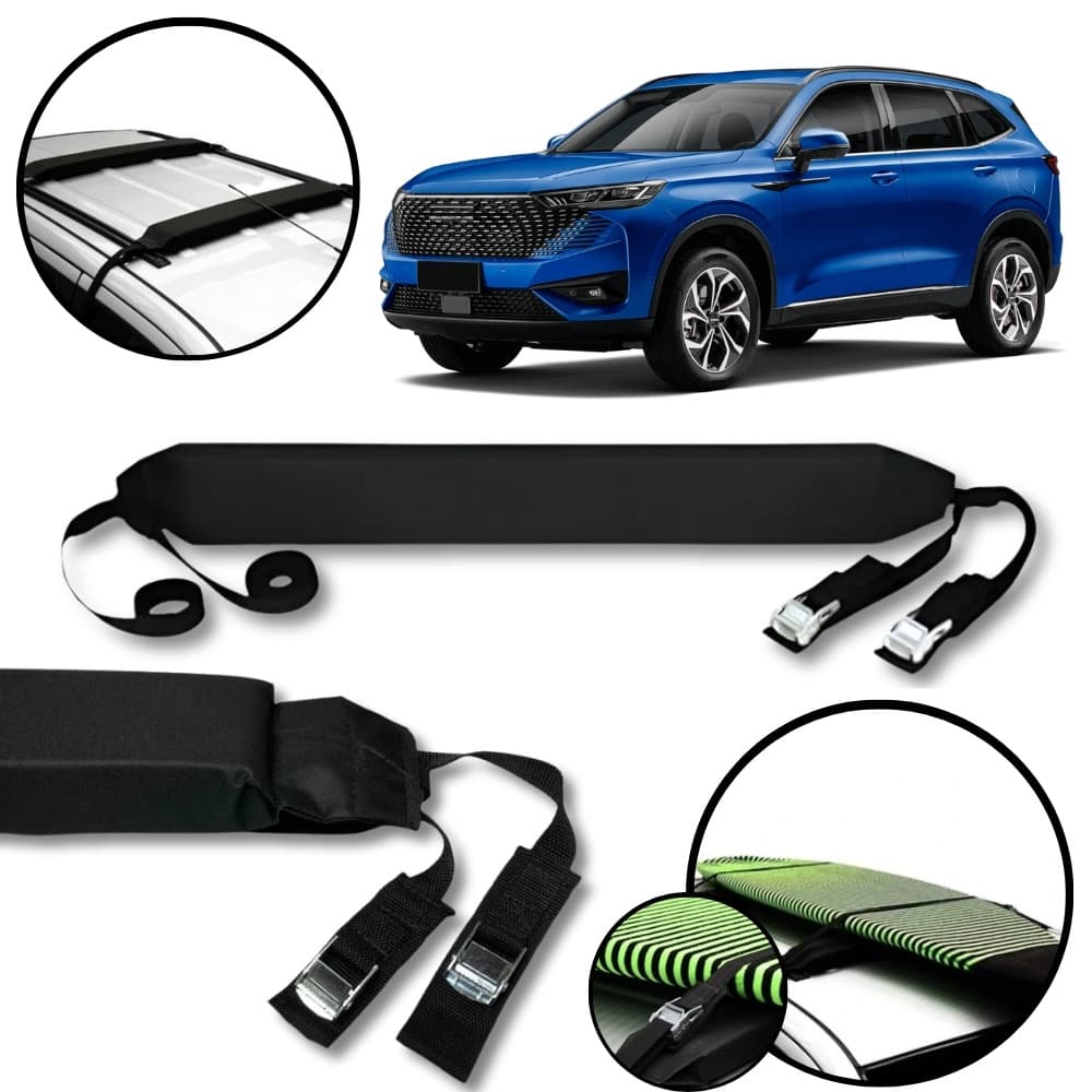 Rack Teto Prancha Surf Carro Com Cinta GWM Haval H6