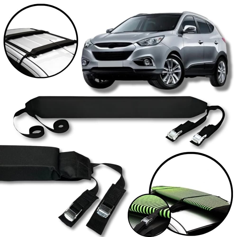Rack Teto Prancha Surf Carro Com Cinta Hyundai IX35