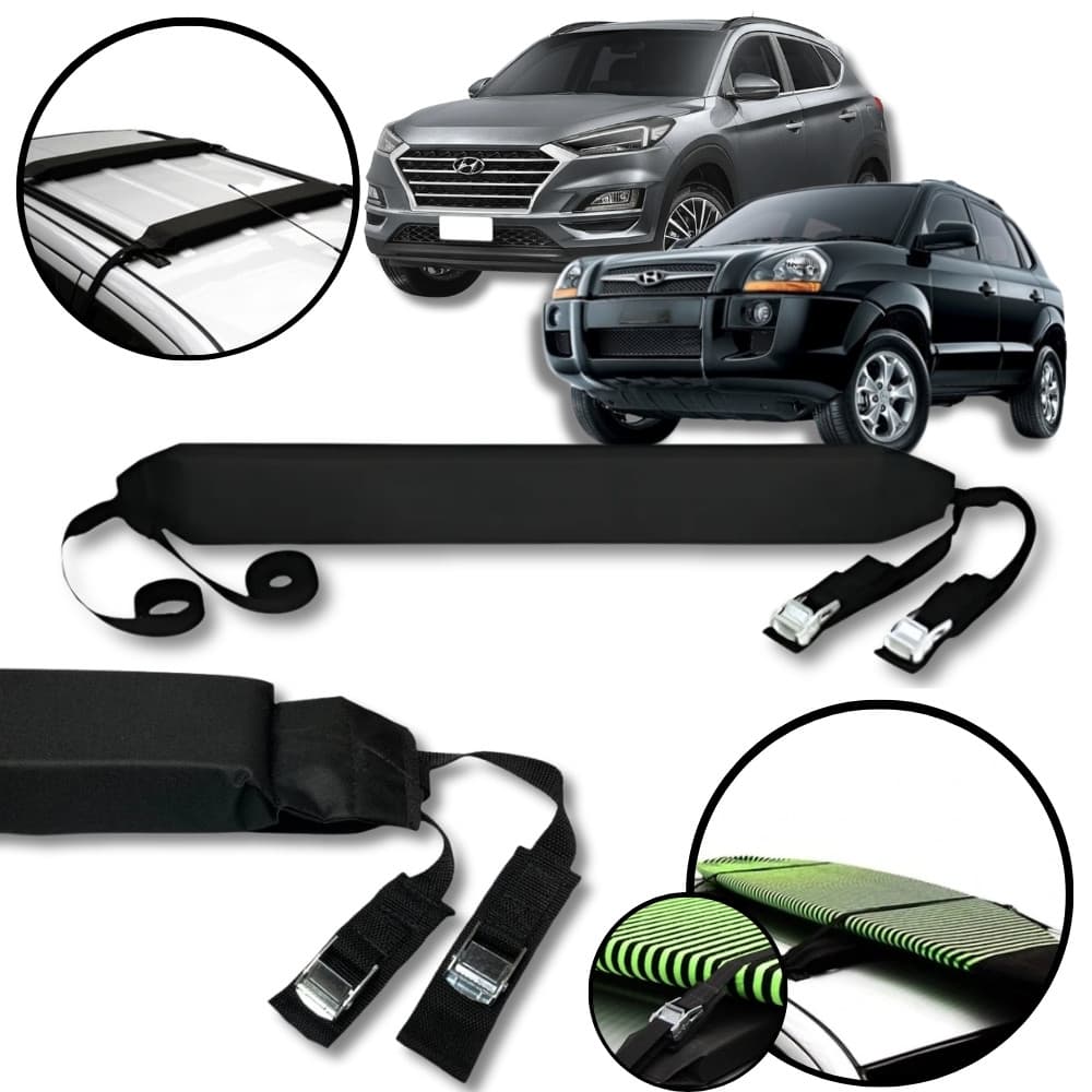 Rack Teto Prancha Surf Carro Com Cinta Hyundai Tucson
