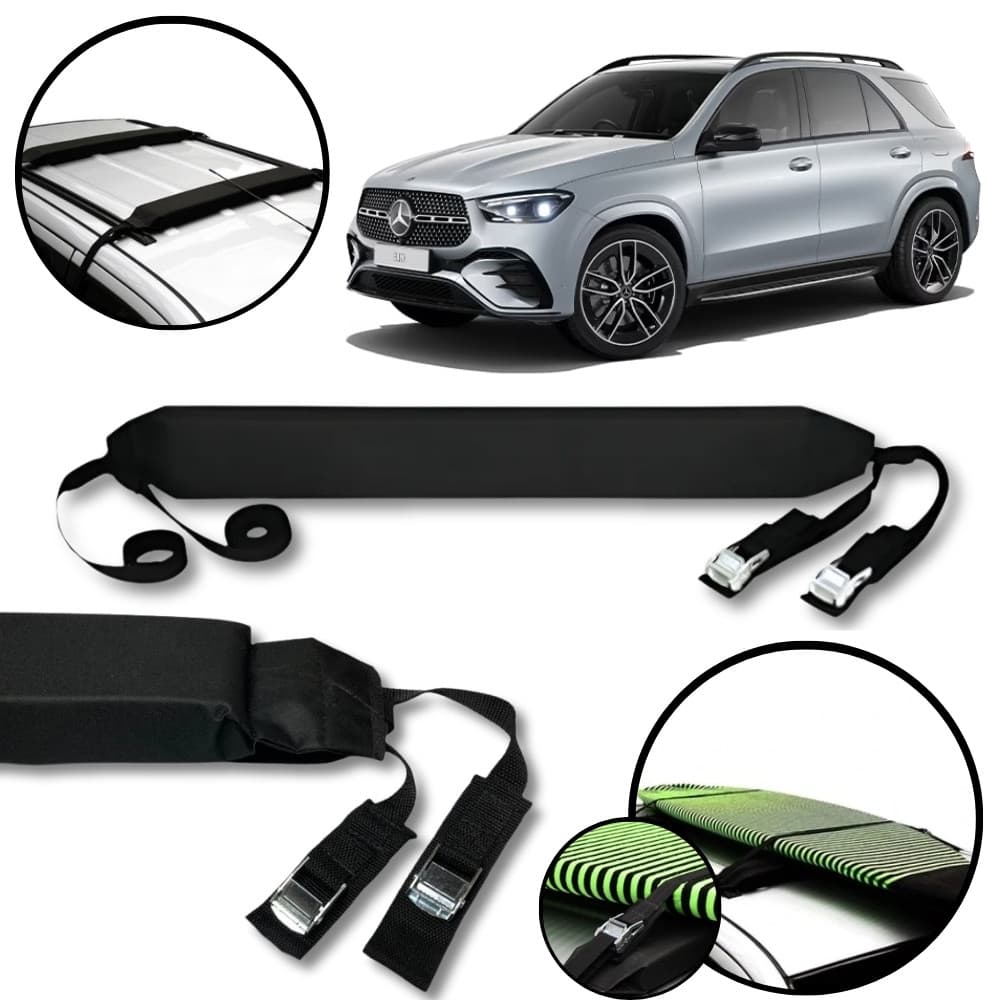 Rack Teto Prancha Surf Carro Com Cinta Mercedes GLE