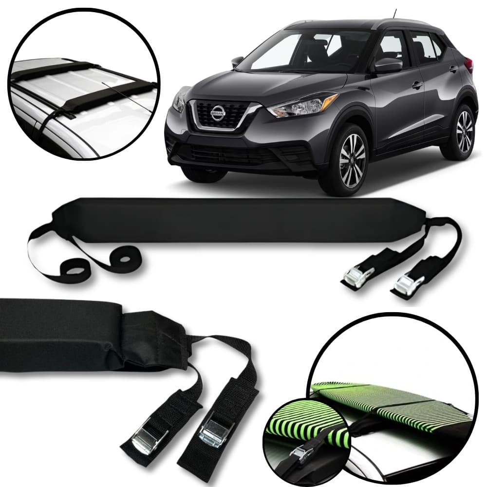 Rack Teto Prancha Surf Carro Com Cinta Nissan Kicks