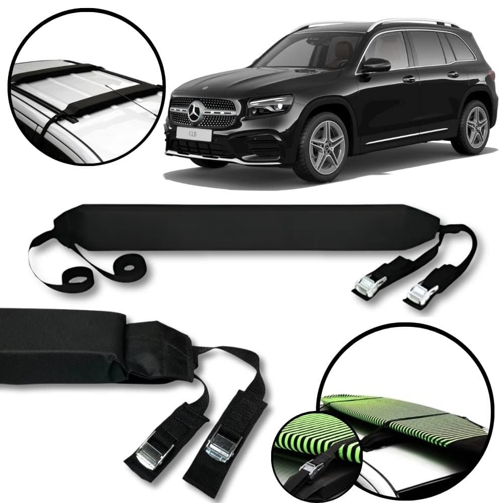 Rack Teto Prancha Surf Carro Com Cinta Mercedes GLB