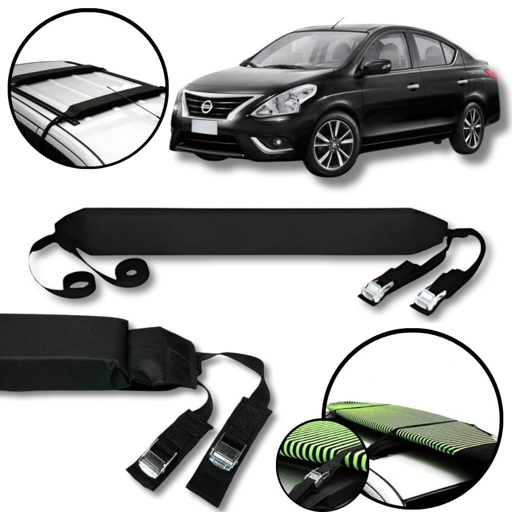 Rack Teto Prancha Surf Carro Com Cinta Nissan Versa