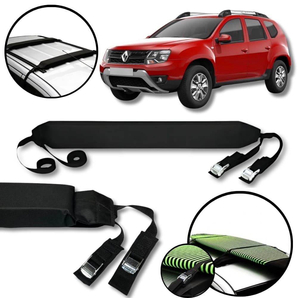 Rack Teto Prancha Surf Carro Com Cinta Renault Duster