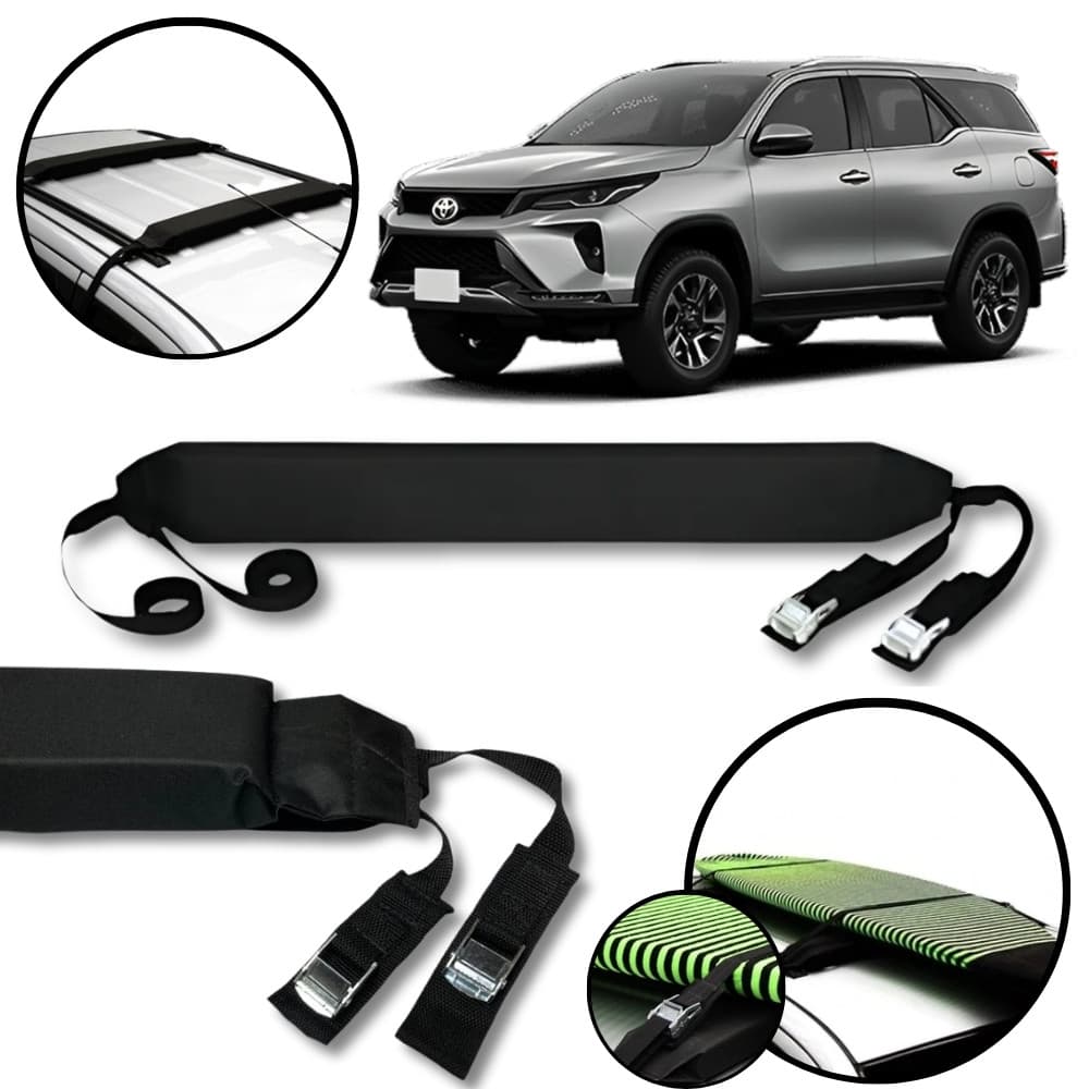 Rack Teto Prancha Surf Carro Com Cinta Toyota SW4